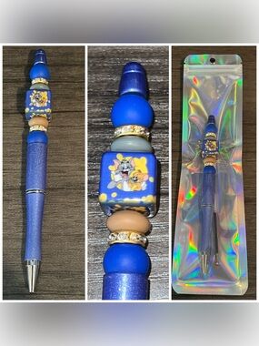 Tom and Jerry beaded focal pen